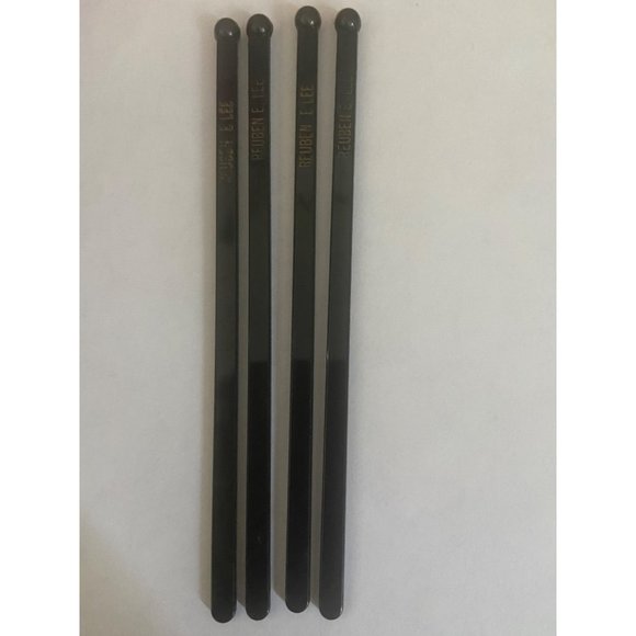 Reuben E. Lee Black With Gold Vintage Swizzle Sticks - Picture 3 of 5